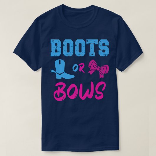 Boost oder Bows Gender Reveal Party Idee Mama oder T-Shirt (Design vorne)