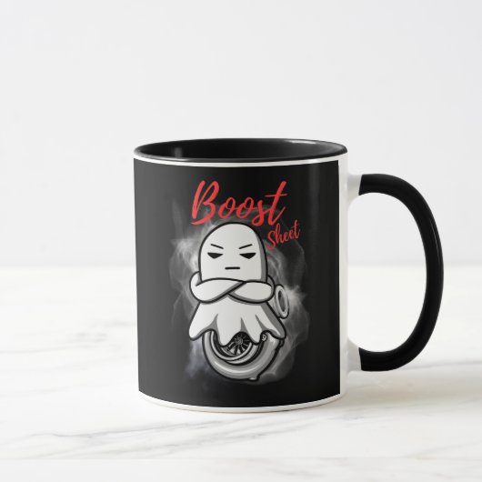 Boost Sheet Lustiger Halloween-Geist Turbo-Rennspo Tasse (Rechts)
