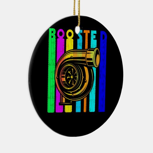 Boost Turbo Car Boosted Turbolader Retro Race Keramik Ornament (Rechts)