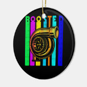 Boost Turbo Car Boosted Turbolader Retro Race Keramik Ornament (Links)