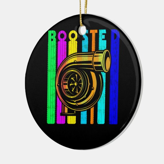 Boost Turbo Car Boosted Turbolader Retro Race Keramik Ornament (Links)