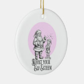 boost your elf esteem punny santa fun ornament (Rechts)