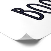 Booster Shot Funny Ghost Vaccine Pub Poster (Ecke)