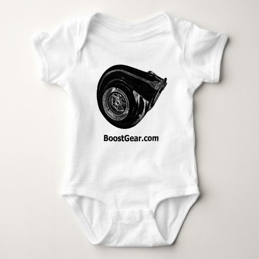 BoostGear.com - großer Turbo Baby Strampler (Vorderseite)