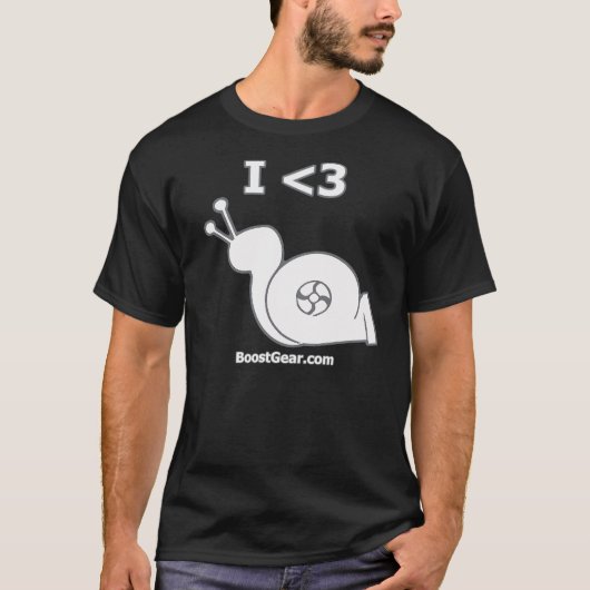 BoostGear - i-Herz-Turbo-Schnecke T-Shirt (Vorderseite)