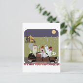 BoosVille Halloween Postkarte (Stehend Vorderseite)