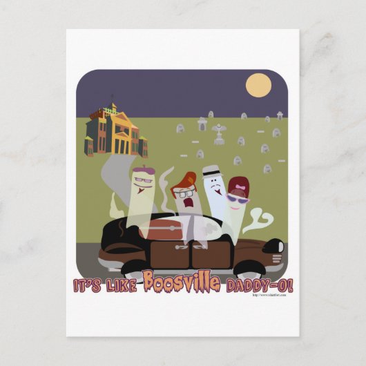 BoosVille Halloween Postkarte (Vorderseite)