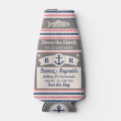 Boot 1. Mate Nautical Sailor Niedliches Bier gestr Flaschenkühler (Vorderseite)