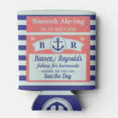 Boot 1st Mate Nautical Sailor Striped Corbier Dosenkühler (Rückseite)