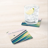 Boot Abstrakt im Blue Paper Untersetzer (Vor Ort)