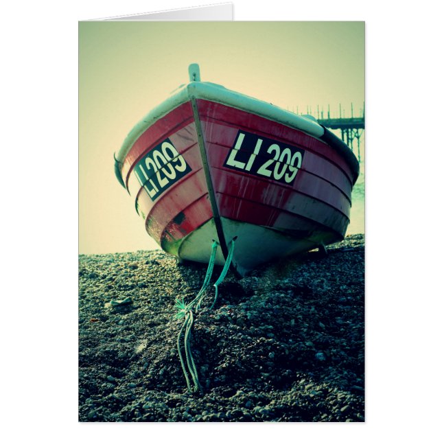 Boot am Strand (Vorne)