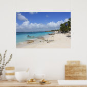 Boot am Strand Poster (Küche)