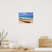 Boot am Strand Poster (Küche)