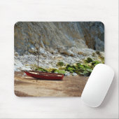 Boot am Strand von Alum Bay Mousepad (Mit Mouse)