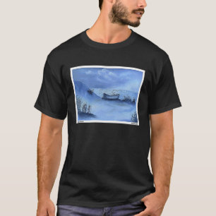 Boot am Strandstrand Natur Landschaft Ozean T-Shirt