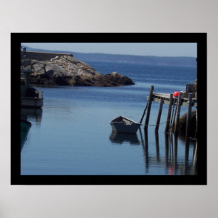 Boot an der Bucht von Peggy, Nova Scotia CA Poster