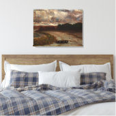 Boot an der Küste - Edward Mitchell Banister Leinwanddruck (Insitu (Schlafzimmer))