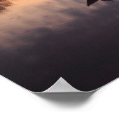 Boot auf dem Fluss im Amazonas-Regenwaldplakat Poster (Ecke)