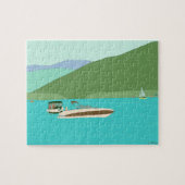 Boot auf dem George Lake Puzzle (Horizontal)