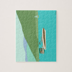 Boot auf dem George Lake Puzzle