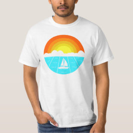 Boot auf dem Meer ! Meer und Sonne! Ferienzeit ! T-Shirt