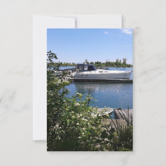 Boot auf dem Ontario-See im Sommer-Flachbildschirm (Vorderseite)