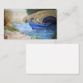 Boot auf einem Fluss Visitenkarte (Vorne/Hinten)