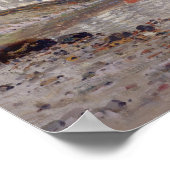 Boot auf einem norwegischen Fjord (Öl auf Leinwand Poster (Ecke)