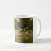 Boot auf einem See im Central Park (E.H. Potthast) Kaffeetasse (VorderseiteRechts)