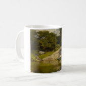 Boot auf einem See im Central Park (E.H. Potthast) Kaffeetasse (Vorderseite Links)