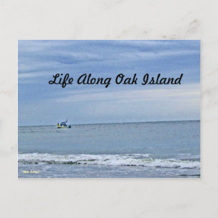 Boot auf hoher See Postkarte