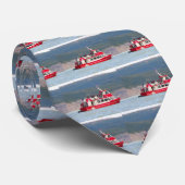 Boot auf Lago Grau, Patagonia, Chile Krawatte (Gerollt)