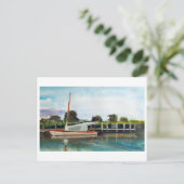 Boot auf Norfolk Broads Postkarte (Stehend Vorderseite)