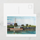 Boot auf Norfolk Broads Postkarte (Vorne/Hinten)