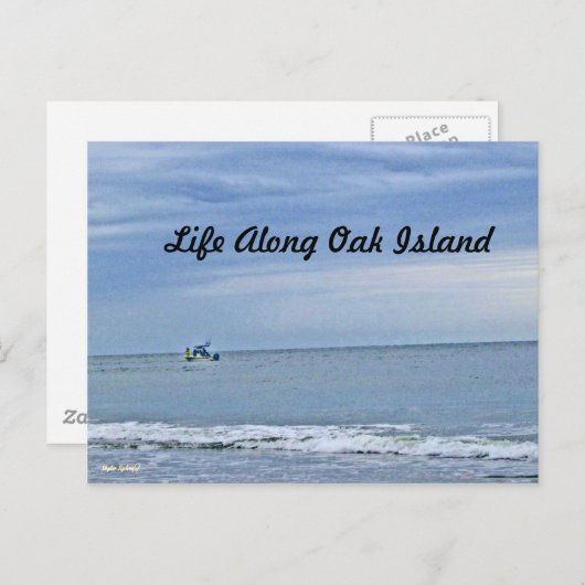 Boot auf See Postkarte (Vorne/Hinten)