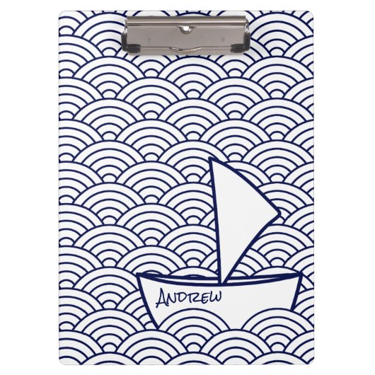 Boot auf Wave Zwischenablage Klemmbrett (Vorderseite)
