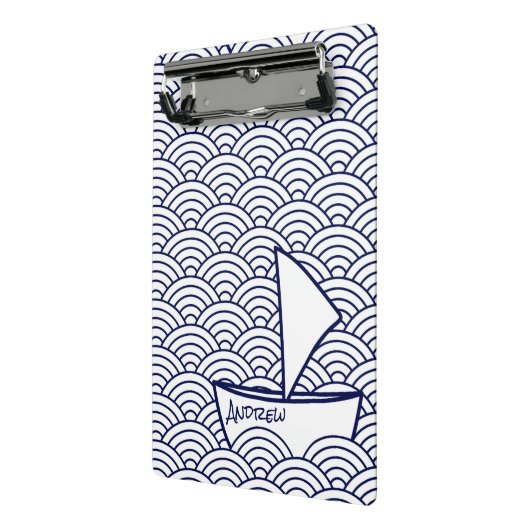 Boot auf Waves Mini Clipboard Mini Klemmbrett (Gewinkelt2)