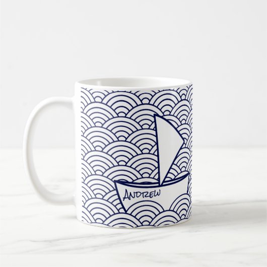 Boot auf Waves Tasse (Links)
