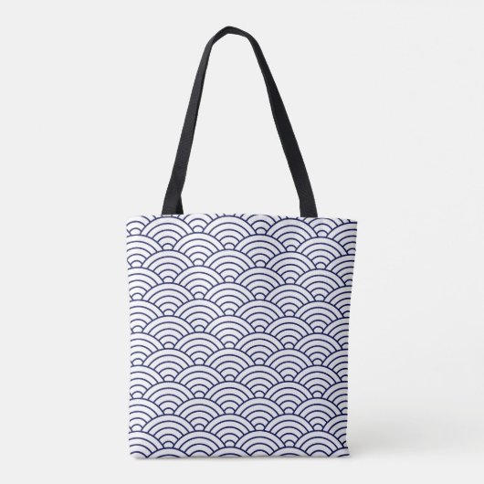 Boot auf Waves Tote Bag Tasche (Rückseite)