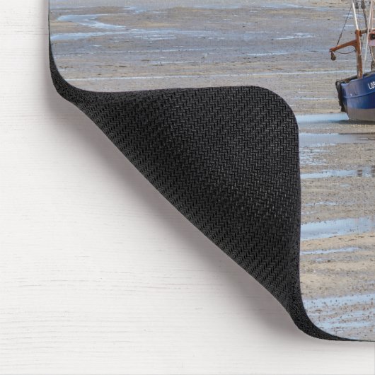 Boot bei Ebbe Mousepad (Ecke)