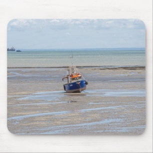 Boot bei Ebbe Mousepad