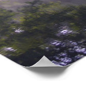 Boot bei Sonnenuntergang am Fluss Print Poster (Ecke)