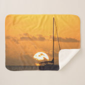 Boot bei Sonnenuntergang Sherpadecke (Vorderseite (Horizontal))