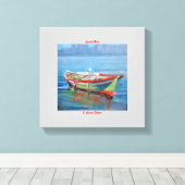 Boot/Boat Leinwanddruck (Insitu (Holzboden))