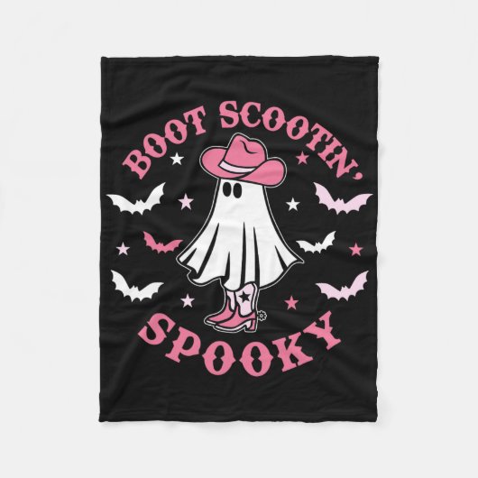 Boot Boogie Scootin Women Girl Halloween Fleecedecke (Vorderseite)