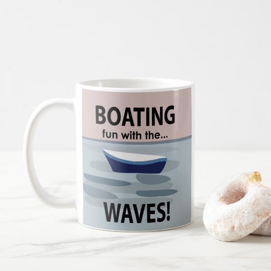 Boot Bootfahren Segeln Kaffeetasse (Mit Donut)
