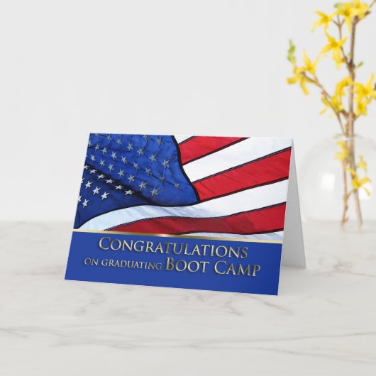 Boot Camp Abschluss Herzlichen Glückwunsch - Ameri Karte (Gelbe Blume)