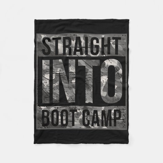 Boot Camp Basic Training Shirt For New Military Re Fleecedecke (Vorderseite)