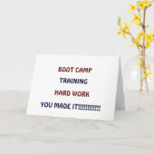 BOOT CAMP - DU HAST ES!!!! KARTE (Gelbe Blume)