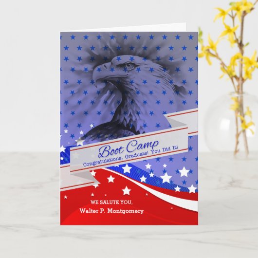 Boot Camp Graduate American Eagle Karte (Gelbe Blume)